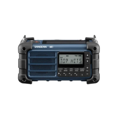Afbeelding van Sangean Survivor MMR 99 FM/DAB+ radio Ocean Blue met zonnepaneel en dynamo