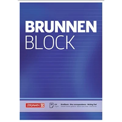 Afbeelding van Briefblok A4 70g BRUNN lin