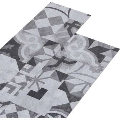 Afbeelding van Vloerplanken zelfklevend 5,21 m² 2 mm PVC grijs patroon