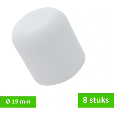 Afbeelding van Deltafix Peerdoppen 19mm Wit 8 stuks