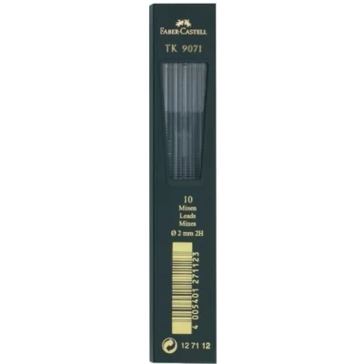 Afbeelding van potloodstiftjes Faber Castell TK9071 2,0mm 2H doos met 5 stuks