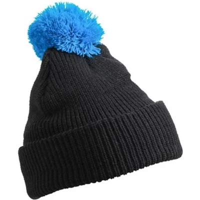 Afbeelding van Myrtle Beach Unisex Pompom Muts (Zwart)