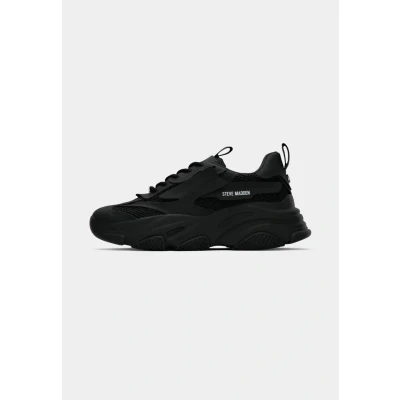 Afbeelding van Steve Madden dames Possession E sneaker met mesh detail in de kleur Zwart, maat: 38