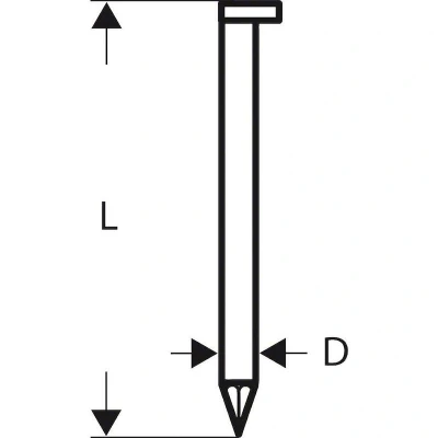 Afbeelding van Bosch Accessories 2608200017 Stripnagels SN34DK Afmeting, lengte 80 mm 3000 stuk(s)