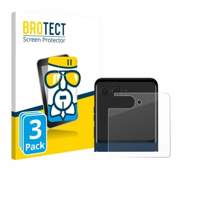 Afbeelding van BROTECT Screenprotector voor Motorola Razr 60 (Achterdisplay) Folie Beschermfolie Beschermglas transparant (3 Stuks)