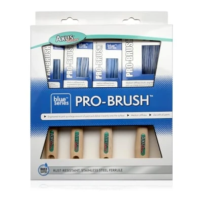 Afbeelding van Axus Décor Pro Brush Set Blauw (4 Stuks), AXU/BBS4