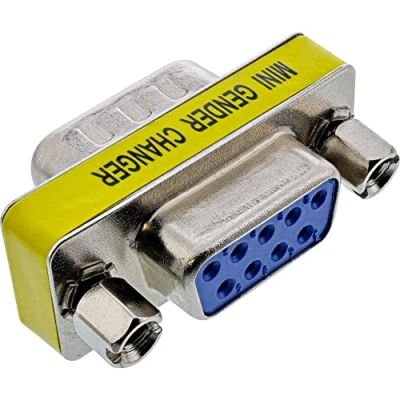 Afbeelding van InLine® Mini Gender Changer, 9 pins stekker/socket