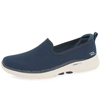 Afbeelding van Skechers Go Walk 6 Clear Virtue Dames Instappers Donkerblauw Maat 39