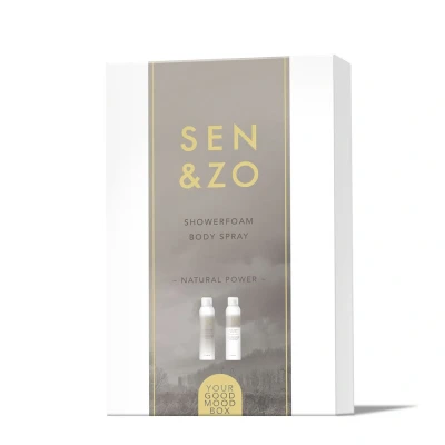 Afbeelding van Sen&amp;zo Luxe Cadeaubox Natural Power Showerfoam/bodyspray 1set