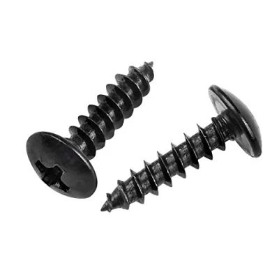 Afbeelding van Yudesun Kruiskop Houtschroeven Schroeven 50/100pcs M4 M5 Zelftappende Koolstofstaal Ronde Kop Paddestoelkop Bevestigingsmiddelen Zelfborende