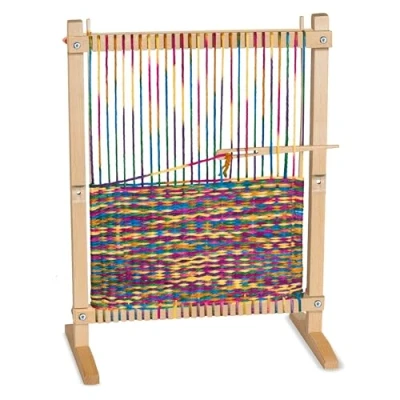Afbeelding van Melissa &amp; Doug 19381 Houten geweven frame voor diverse knutselwerk, meerkleurig, 41,91 cm H x 57,785 B 24,13 L