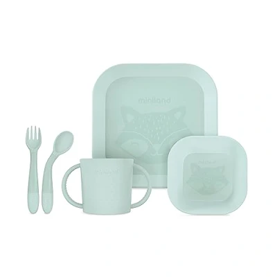 Afbeelding van miniland Bestekset square , mint