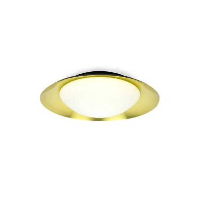 Afbeelding van Faro Lighting Side LED Indoor Medium Flush Wall Light Zwart, Goud
