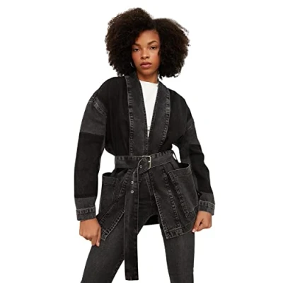 Afbeelding van Trendyol TWOSS21CE0186 Volwassenen Vrouwen single Antraciet XS