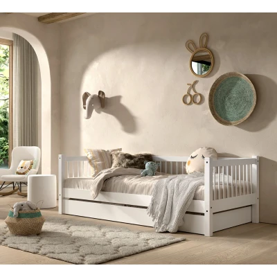 Afbeelding van Vipack Forrest Beech kajuitbed 90x200 Wit beuken