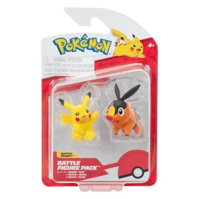 Afbeelding van Pokémon Battle Figure First Partner 2 pack (Tepig &amp; Pikachu #7) W6