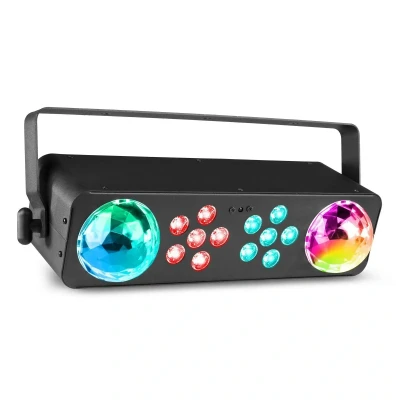 Afbeelding van BeamZ LightBox7 2 in 1 discolamp met dubbele moonflowers en 2x LED par