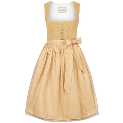 Afbeelding van Heimatgwand Dirndl Viktoria, mosterd, 36