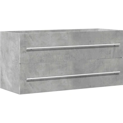 Afbeelding van Wastafelkast 100x38,5x48 cm spaanplaat betongrijs