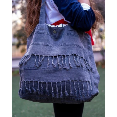 Afbeelding van Shopper/Strandtas/Schoudertas Blauw