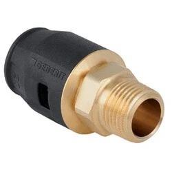 Afbeelding van Geberit PushFit steekfitting recht 16 x 1/2 push buitendraad