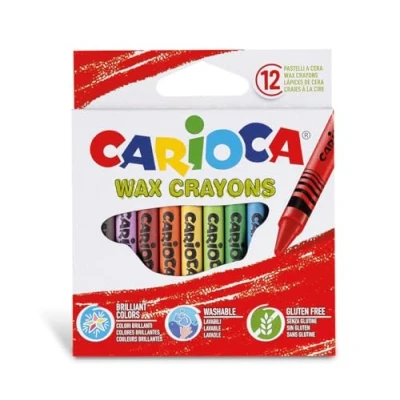 Afbeelding van Carioca Pastelli a Cera Lavabili, 12 Pezzi