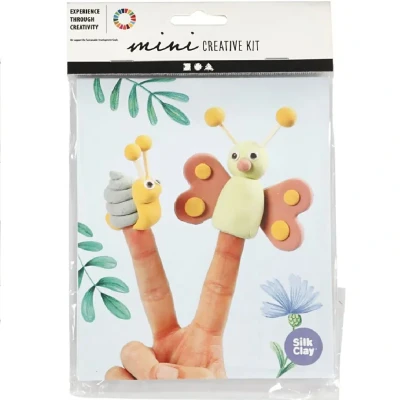 Afbeelding van Creativ company mini kit vingerpoppetjes insecten