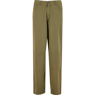 Afbeelding van Urban Classics Herenjeans 90es broek met verdelende naden, jeansbroek deelnaden, losse pasvorm, maten 28 44, olijfgroen, 30