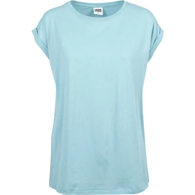 Afbeelding van Urban Classics Extended Shoulder Tshirt basic, Dames, Maat: Medium, Bluemint