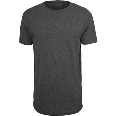 Afbeelding van Build Your Brand BY028 Shaped Long Tee Charcoal (Heather) XL