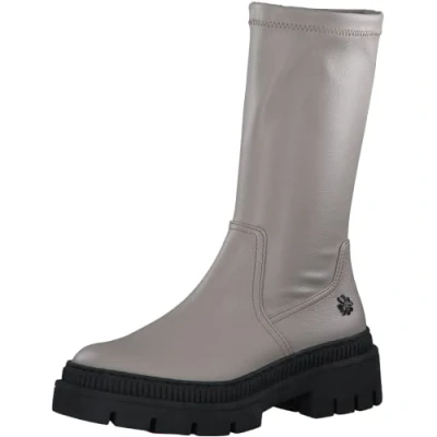 Afbeelding van Marco Tozzi Dames by Guido Maria Kretschmer 2 85417 39 halflange laarzen voor dames, ivoor, 40 EU