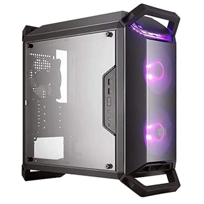 Afbeelding van Cooler Master MasterBox Q300P RGB mATX Mini Tower behuizing, compact &amp; portable gaming, met transparant zijpaneel, nette kabels, en verschillende koelopties