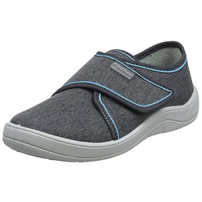 Afbeelding van Fischer Tim Lage pantoffels voor jongens, grijs jeansgrijs 601, 33 EU