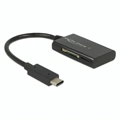 Afbeelding van USB C kaartlezer hub 0.15 m Delock