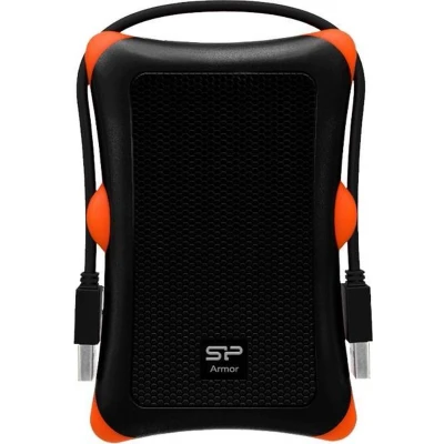 Afbeelding van Silicon Power Armor A30 HDD /SSD behuizing Zwart, Oranje