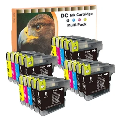 Afbeelding van D&amp;C 20 x inktcartridges compatibel voor Brother LC 980/1100 DCP 185C 385C 395CN 585CW 6690CW J615W J715W MFC 490CW 5490CN 5895CW 6890CDW 795C W