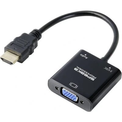 Afbeelding van SpeaKa Professional SP 10352148 HDMI / VGA Adapter [1x 1x VGA] Zwart 0.15 m