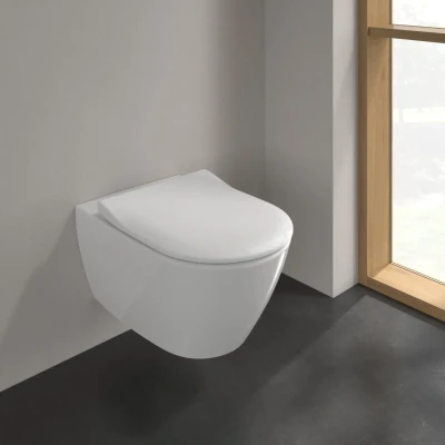 Afbeelding van V&amp;B Subway 2.0 combi pack wandcloset DF QR SC SlimSeat wit