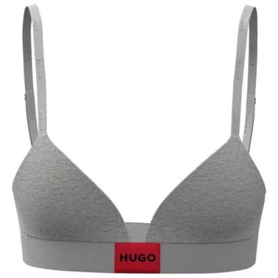 Afbeelding van HUGO Triangel BH, Dames, Maat: Large, Medium grey