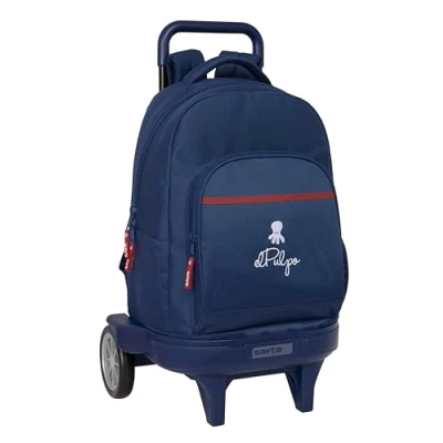 Afbeelding van Safta EL Octopus Grote rugzak met wielen, compacte evolutie, afneembaar, ideaal voor kinderen van verschillende leeftijden, comfortabel en veelzijdig, kwaliteit weerstand, 33 x 22 45 cm