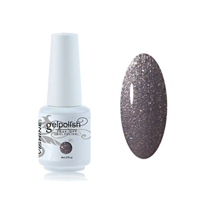 Afbeelding van Vishine GelPolish Soak Off nagellak 8ml, semi permanent, UV, LED, manicure, gel, parelgrijs, #1428