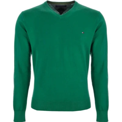 Afbeelding van Tommy Hilfiger Classic V hals trui Groen L