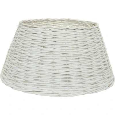 Afbeelding van Kerstboomrok/kerstboommand wit D57 x H28 cm voor een kerstboom tot 180 Kerstboommand / huls