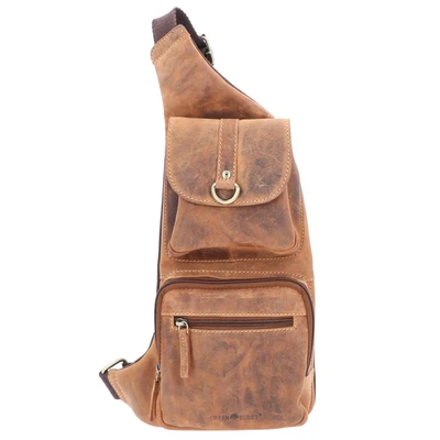 Afbeelding van Greenburry Schoudertas, Heren, Maat: One Size, Brown