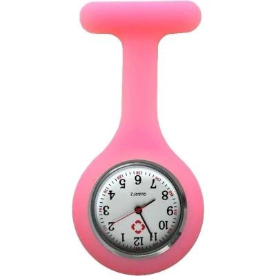 Afbeelding van Fako® Verpleegstershorloge Zusterhorloge Verpleegster Horloge Siliconen Uni Lichtroze