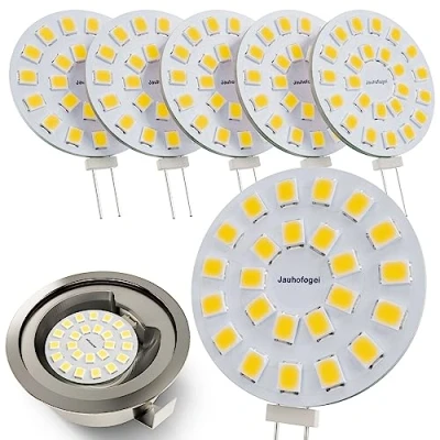 Afbeelding van G4 LED Lampen Natuurlijk Wit 5000K 12V 2W vervanging 20W Halogeenlamp Bulb 12 Volt 20 Watt Halogeen Capsule Lamp 2 Pin Lampjes Light Bulbs voor Inbouwspot Keuken Afzuigkap 6 Stuks