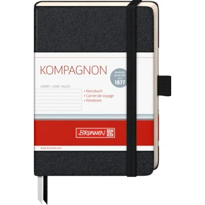 Afbeelding van Brunnen Kompagnon School Notebook 9,5 x 12,8 cm, gevoerd, 21, 96 pagina&#039;s, zwart
