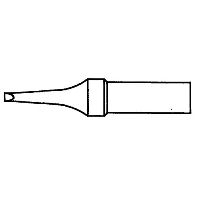 Afbeelding van Weller 4ETR 1 soldeerpunt Platte vorm Grootte 1.6 mm Lengte soldeerpunt: 35 Inhoud: stuk(s)