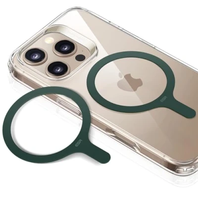 Afbeelding van ESR MagSafe Ring 360 (HaloLock), sticker, magneet, universele magnetische conversiekit voor iPhone 14/13/12/11/X serie, Galaxy S23/S22/S21/20 en meer, 2 stuks, donkergroen