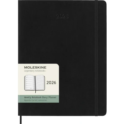 Afbeelding van Moleskine 12 Maanden Agenda 2026 Wekelijks XL Zachte Kaft Zwart